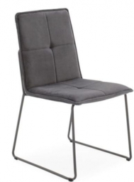 4 x Vida Living Soren Grey Velvet Dining Chair