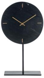 Brett Black Round Clock - Dia 25cm x 44cm