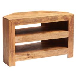 Dakota TV Unit - Corner - 100cm - Light Mango Wood - thumbnail 2