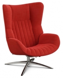 Firana Lido Tulip Fabric Swivel Recliner Chair