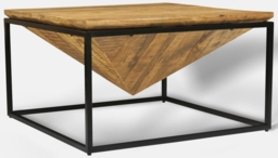 Industrial Coffee Table - Diamond - Mango Wood - thumbnail 2