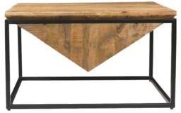 Industrial Coffee Table - Diamond - Mango Wood - thumbnail 1