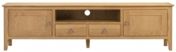 Cotswold Natural Satin Lacquer TV Unit up to 70inch and Larger