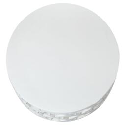Boho White Carved Wooden Round Coffee Table - thumbnail 2