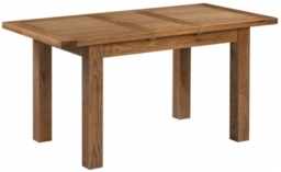 Original Rustic Oak 4-6 Seater Extending Dining Table
