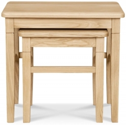 Clemence Richard Moreno Oak Nest of Tables - thumbnail 1