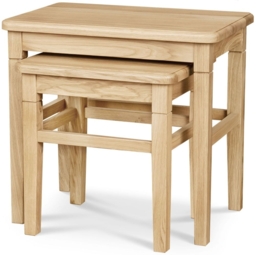 Clemence Richard Moreno Oak Nest of Tables - thumbnail 2