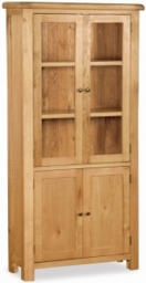 Salisbury Natural Oak Display Cabinet