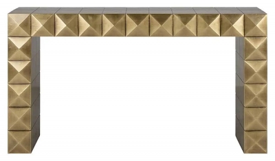 Collada Brushed Gold Console Table - image 1