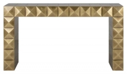 Collada Brushed Gold Console Table - thumbnail 1