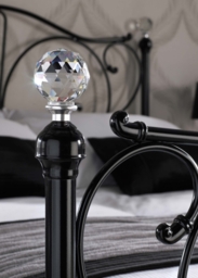 Florence Single Black Metal Bed - thumbnail 2