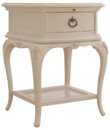 Ivory Bedside Table - 1 Drawer - thumbnail 3