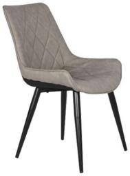 2 x Grey Faux Leather Dining Chair - thumbnail 2