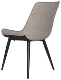 2 x Grey Faux Leather Dining Chair - thumbnail 3