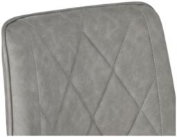 2 x Grey Faux Leather Dining Chair - thumbnail 5