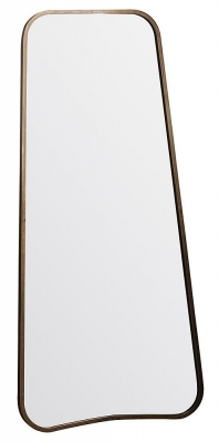 Kurva Gold Leaner Mirror - 58.5cm x 122cm - image 1
