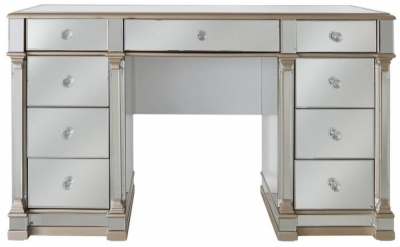 white christmas dresses Champagne Makeup Vanity Mirror & Stool included with Flip Top 2Drawer  Dressing Table main image 0