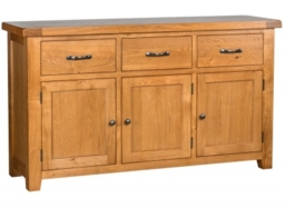 Somer Oak 150cm Medium 3 Door Sideboard