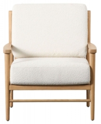 Odesa Cream Fabric Armchair