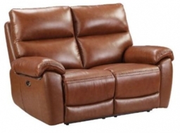 Rocco Saddle Leather 2 Seater Power Sofa