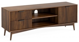 Harley Walnut Brown TV Unit, 150cm W with Storage for Television Upto 55inch to 59inch Plasma