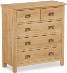 Salisbury Lite Oak 2+3 Drawer Chest