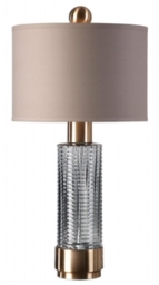 Mindy Brownes Renato Light Charcoal Glass Table Lamp - thumbnail 1