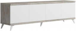 Modern Treviso White Italian 202cm Storage TV Unit