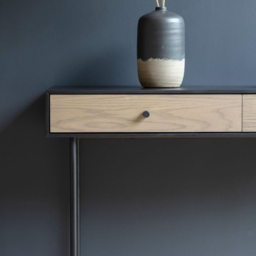Carbury Industrial 2 Drawer 110cm Console Table - thumbnail 3