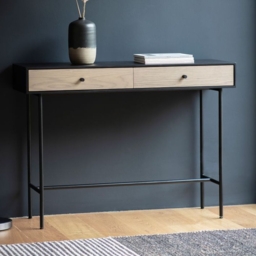 Carbury Industrial 2 Drawer 110cm Console Table - thumbnail 4