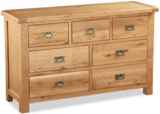 Salisbury Natural Oak Chest of Drawers, 3 Over 4 Drawers