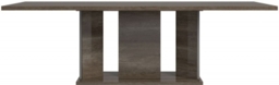 Modern Medea Vintage Oak Italian 10 Seater Pedestal Dining Table