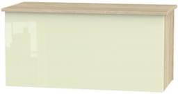 Contrast Blanket Box - High Gloss Cream and Bardolino