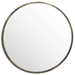 Antique Brass Round Wall Mirror - 120cm x 120cm - thumbnail 1