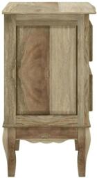 Fleur French Style Grey Bedside Cabinet - 2 Drawer - thumbnail 5