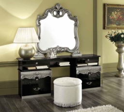 Camel Barocco Black Italian Bedroom Set with Queen Size Bed - thumbnail 4
