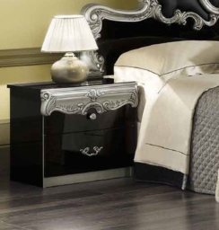 Camel Barocco Black Italian Bedroom Set with Queen Size Bed - thumbnail 3