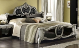 Camel Barocco Black Italian Bedroom Set with Queen Size Bed - thumbnail 2