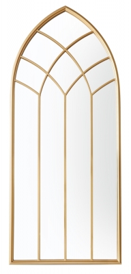 Kirby Outdoor Gold Window Mirror - 155cm  x 50cm - image 1