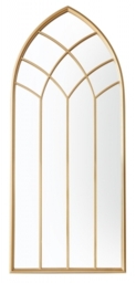 Kirby Outdoor Gold Window Mirror - 155cm  x 50cm - thumbnail 1