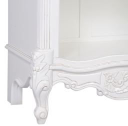 French White Carved Bookcase - thumbnail 2