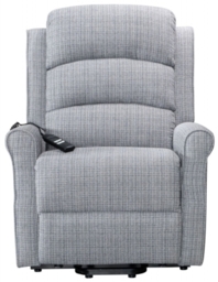 Baxter Hebe Grey Textured Chenille Electric Recliner Chair