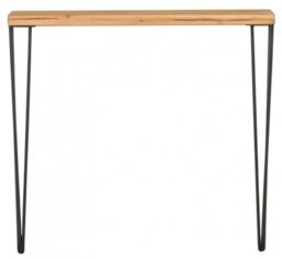 Rustic Large Console Table with Hairpin Legs
