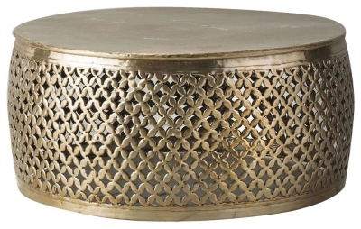 Khalasar Gold Metal Coffee Table - image 1