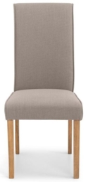 2 x Seville Taupe Fabric Dining Chair - thumbnail 2