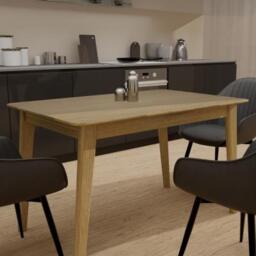 Homestyle GB Scandic Oak Dining Table - 4 Seater