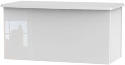 Knightsbridge Blanket Box - White High Gloss