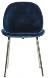 Flanagan Petrol Blue Velvet Dining Chair (Sold in Pairs)