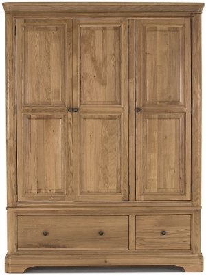 Vida Living Carmen Oak 3 Door Wardrobe - image 1