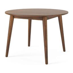 Harley Dark Wood 4 Seater Round Dining Table - thumbnail 3